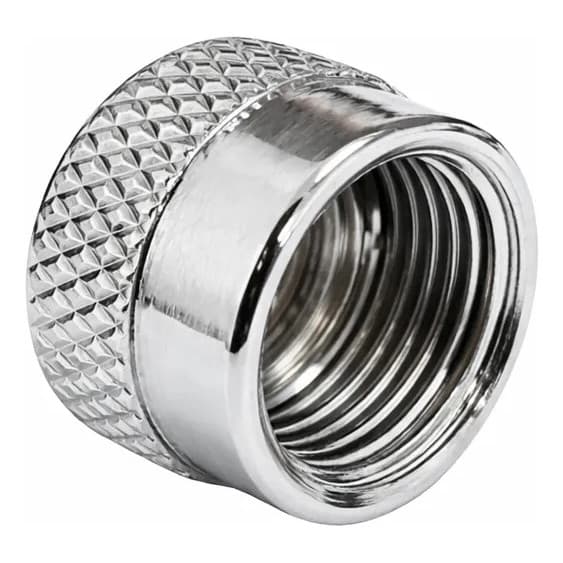 Tampa Tampão Tapa Saída Filtro 1/4 Filtro Torneira Metal Cr Prateado Brilhante