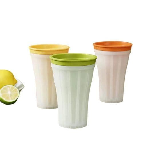 Forma Gelo Smoothie Silicone Com Tampa Copo Criativo Facil Desenformar Reutilizavel