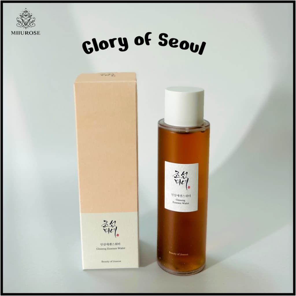 2 MIIUROSE BEAUTY OF JOSEON Água Essencial de Ginseng 150ml, Tônico Coreano Importado, Hidratante, Ilumina o Tom da Pele