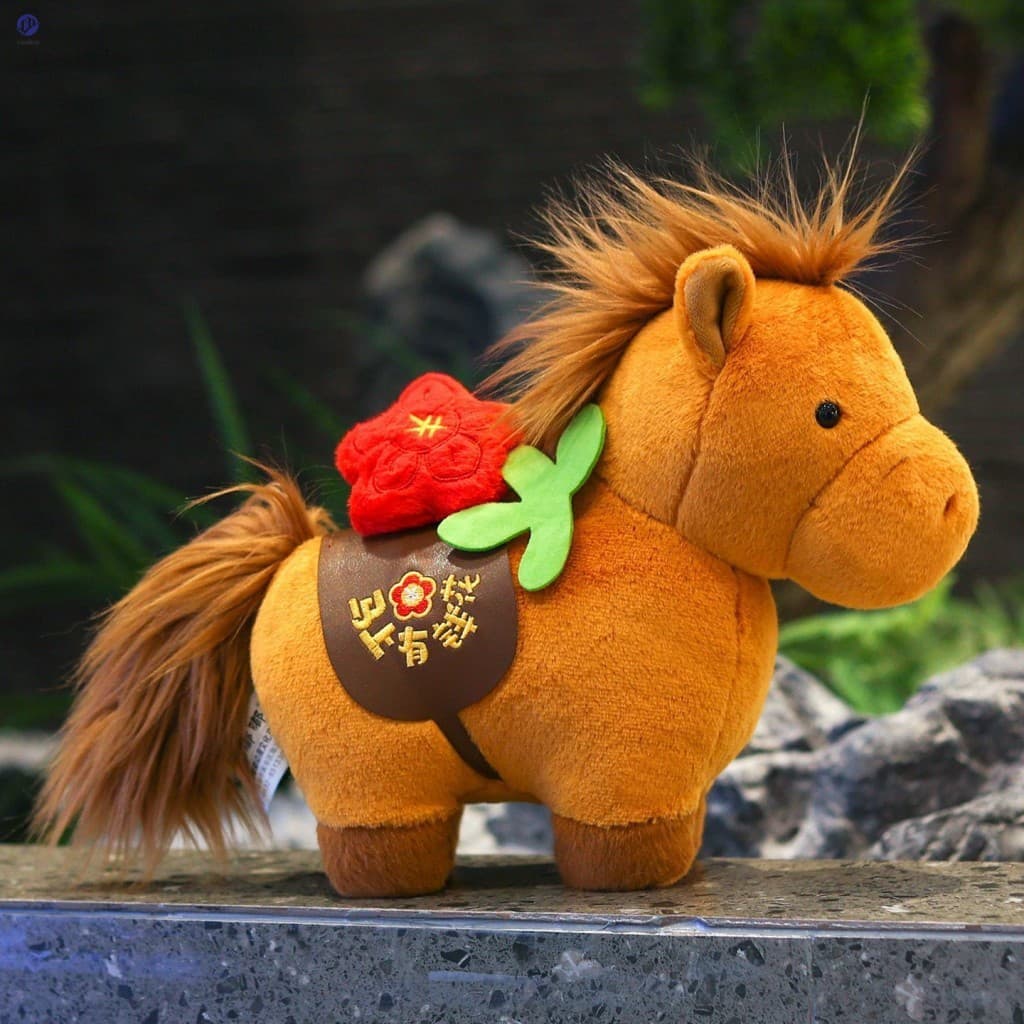 Brinquedo De Pelúcia Mascote De Cavalo 2026-Boneca Do Ano Para Presente De Evento