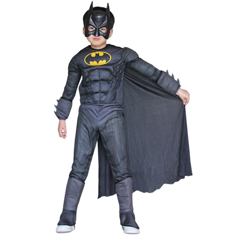 COLAY Anime Traje Crianças Batman Roupas Baman Role-Playing Costume Hero Costume