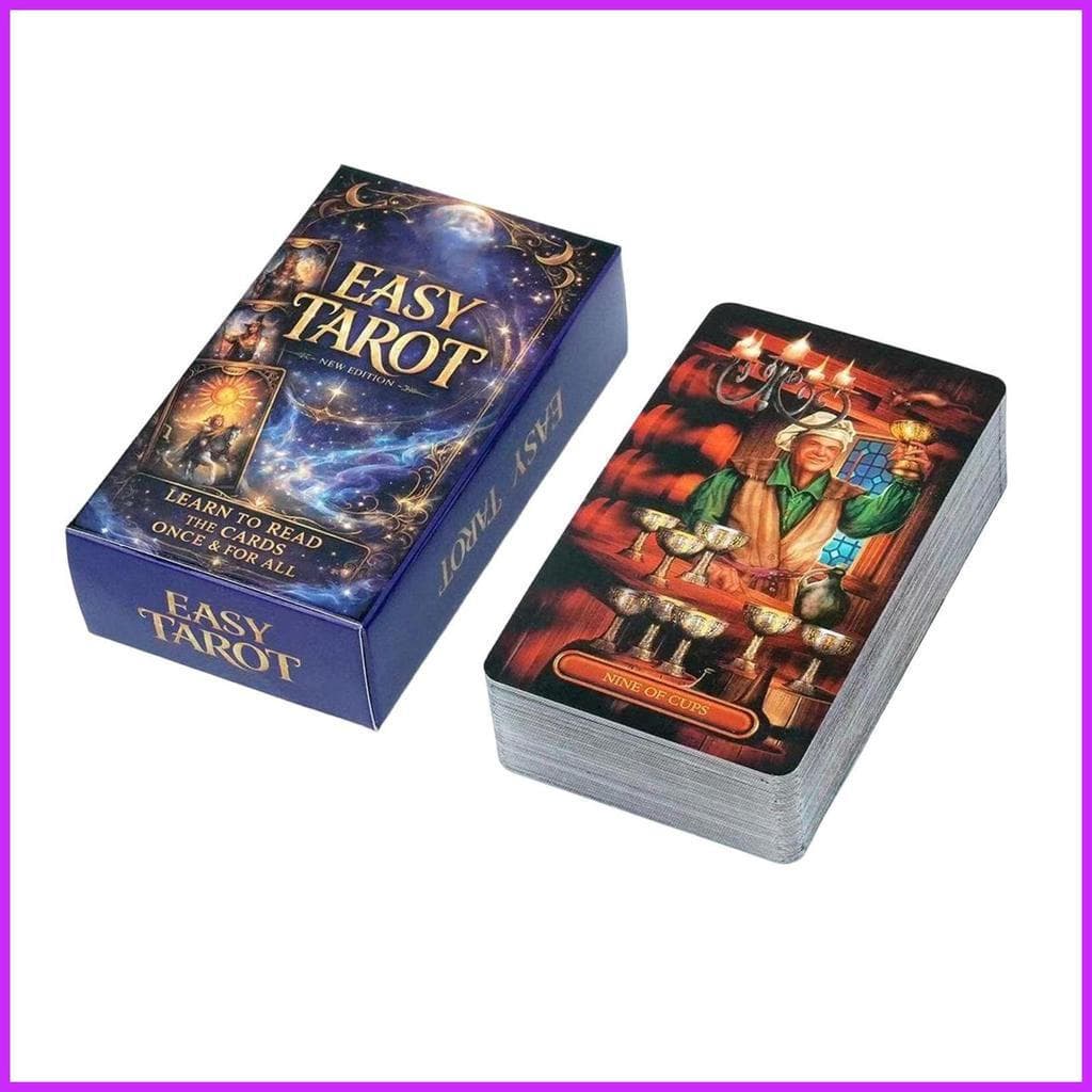 Cartas De Tarô Fáceis , 78 Peças , Diversão , Fácil , Jogo De Tabuleiro , Baralho Para Adultos , Homens , Mulheres , Fam