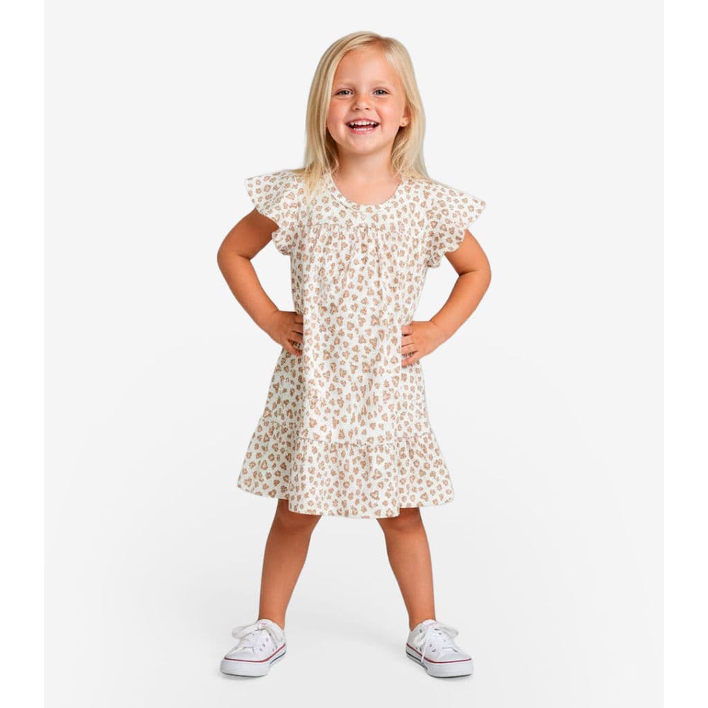 Vestido Infantil Com Manga Godê Select Rosa