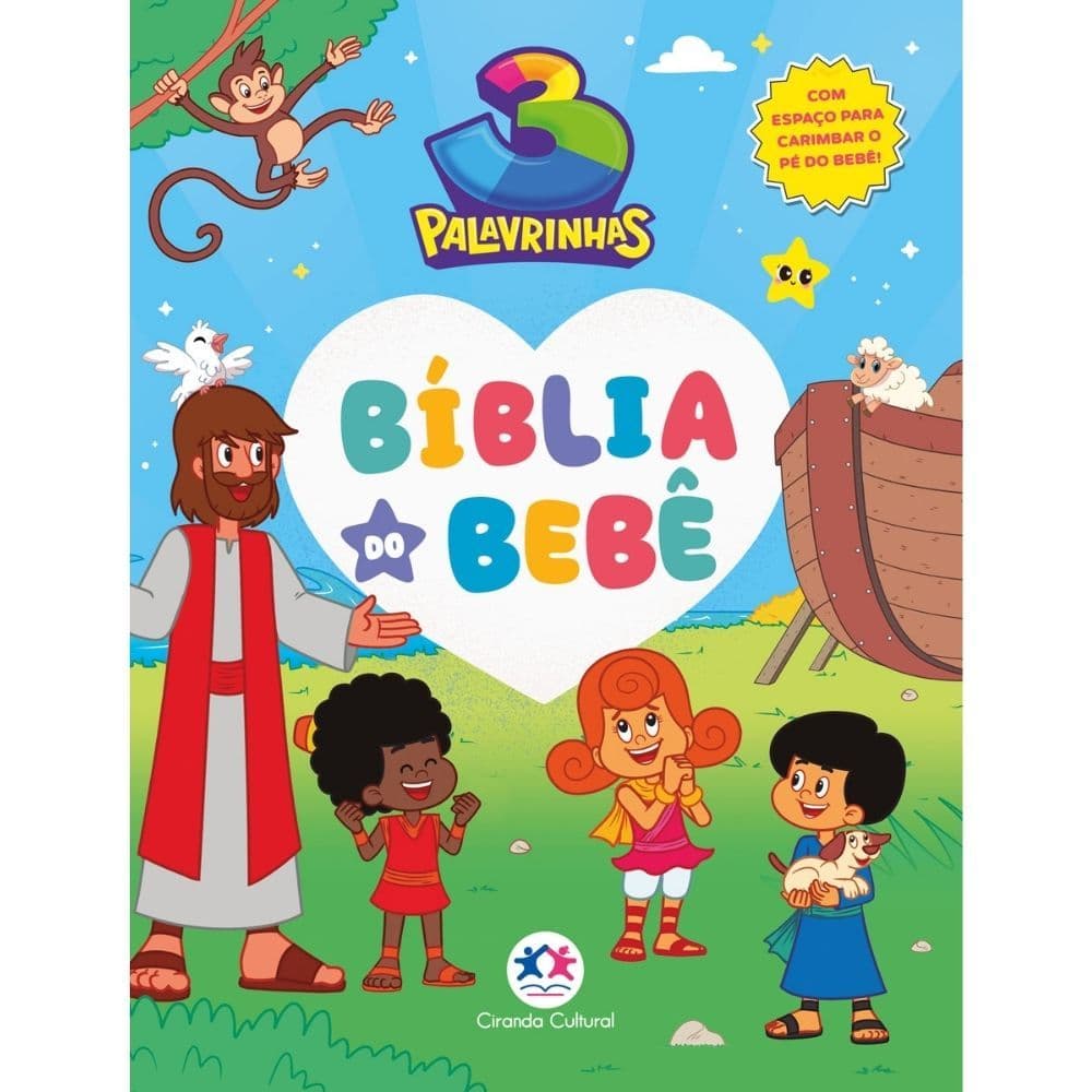 Livro Ciranda Cultural Bíblia do Bebê 3 Palavrinhas