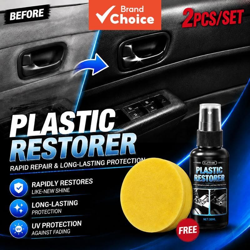 Restaurador De Plástico Para Carro , Proteção De Revestimento Interior Brilhante De Volta Ao Preto Pneu Do Painel Da Por