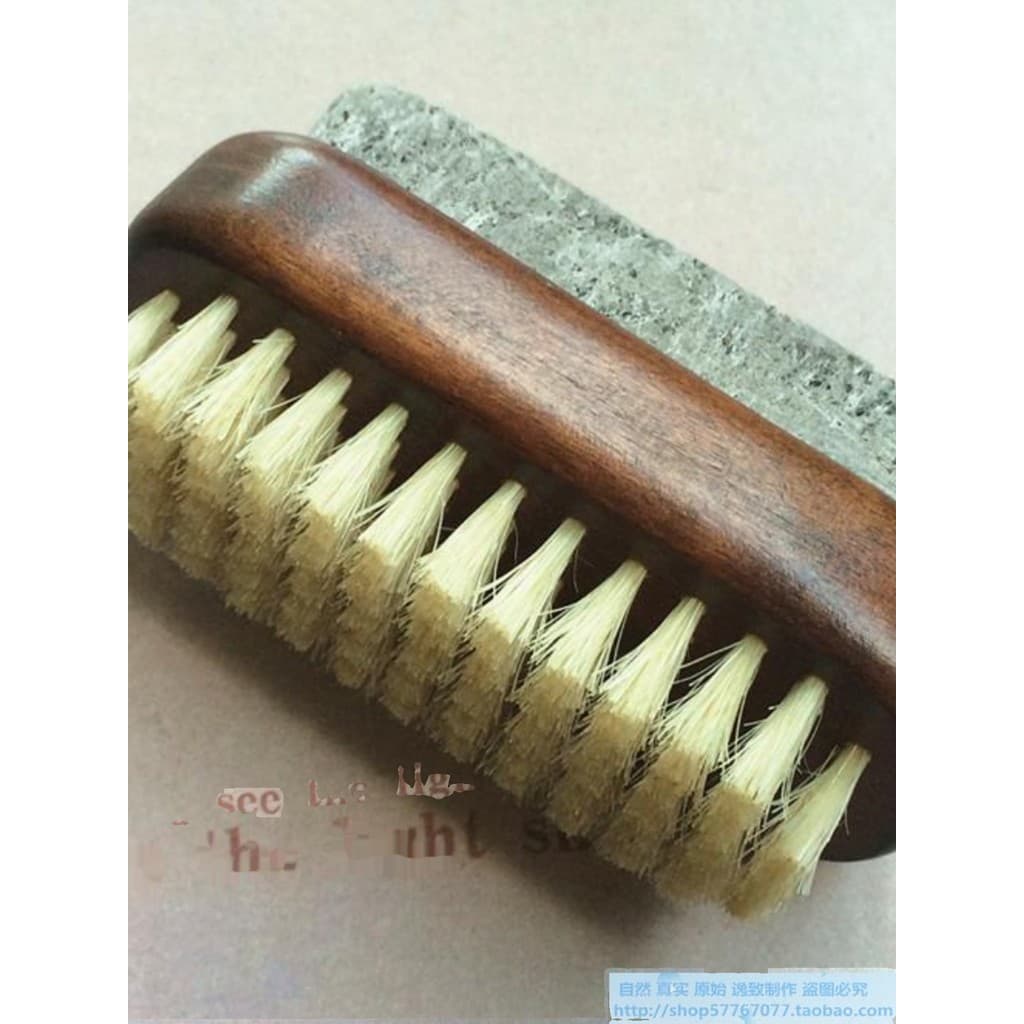 Novo estilo de pedra vulcânica de cabelo de porco, escova de unhas de dupla utilização, pedra de polimento de pés, limpe
