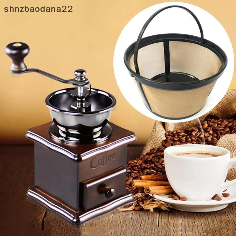 [Shnzd] Suporte De Filtro Para Cafeteira Reutilizável Cesta De Malha Gotejadora Ferramentas De Utensílios De Cozinha EMK