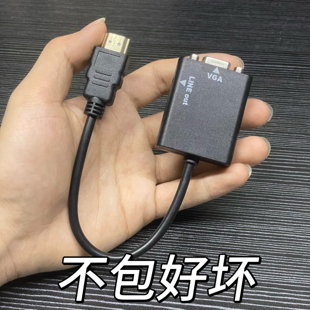 Não inclui bom conversor HDMI para VGA com porta de áudio