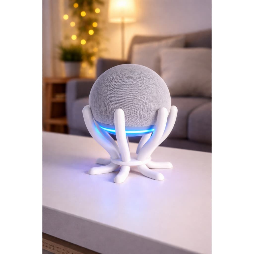 Suporte Alexa Echo Dot 4ª e 5ª Geração | Base Flutuante Decorativa | Impressão 3D | DM3D