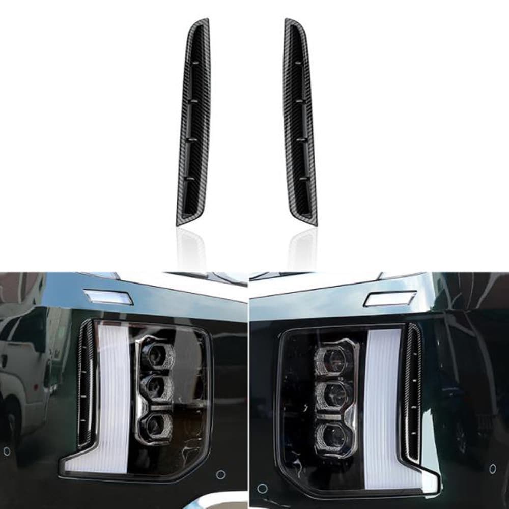 Frente Do Carro Buraco De Ar Enfeite Capa Para Hyundai Palisade 2023 Estilo Fibra Carbono Luz Nevoeiro Lâmpada Adesivos
