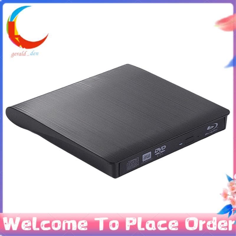 Dual-Interface Blu-Ray Queima Acabamento Escovado USB 3.0 Unidade Óptica Externa Gravador De DVD/CD Para Laptop