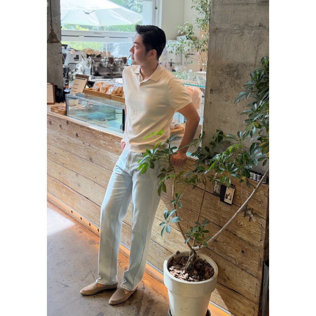 Homens verão estilo fino lavado azul claro jeans retos clássico All-Match mais magro olhar meados de cintura tornozelo c