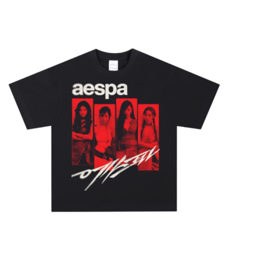 Camiseta  Estampa Do Grupo  Aespa Camisa  100%Algodão