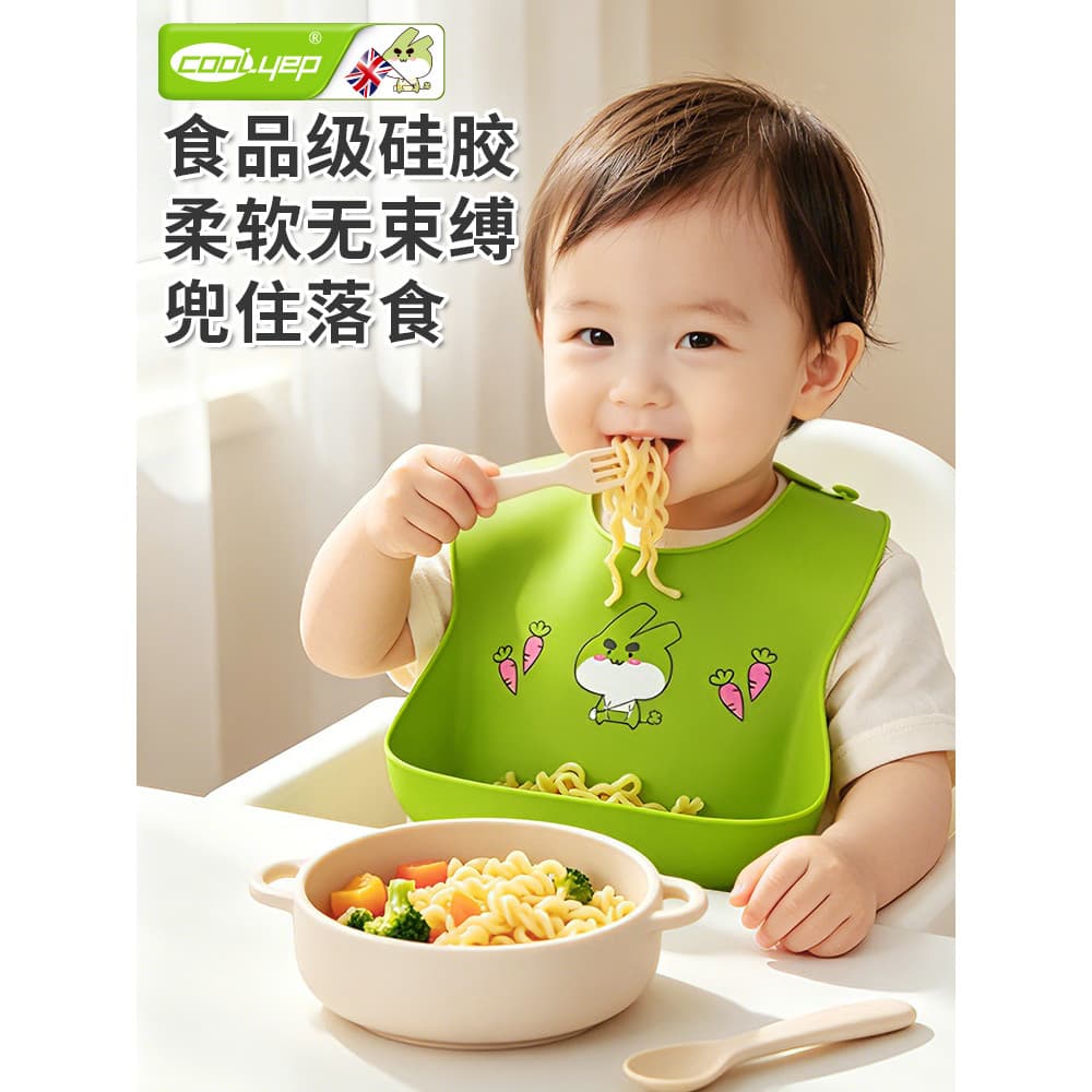 Legal fácil bebê comer babador Silicone Super macio babador do bebê à prova dwaterproof água refeição bolso crianças sup