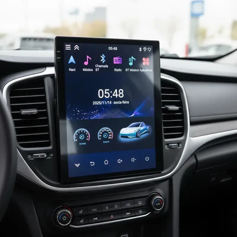 Multimidia Tesla 9.7''  4ram+64gb Com Carplay Android Auto
