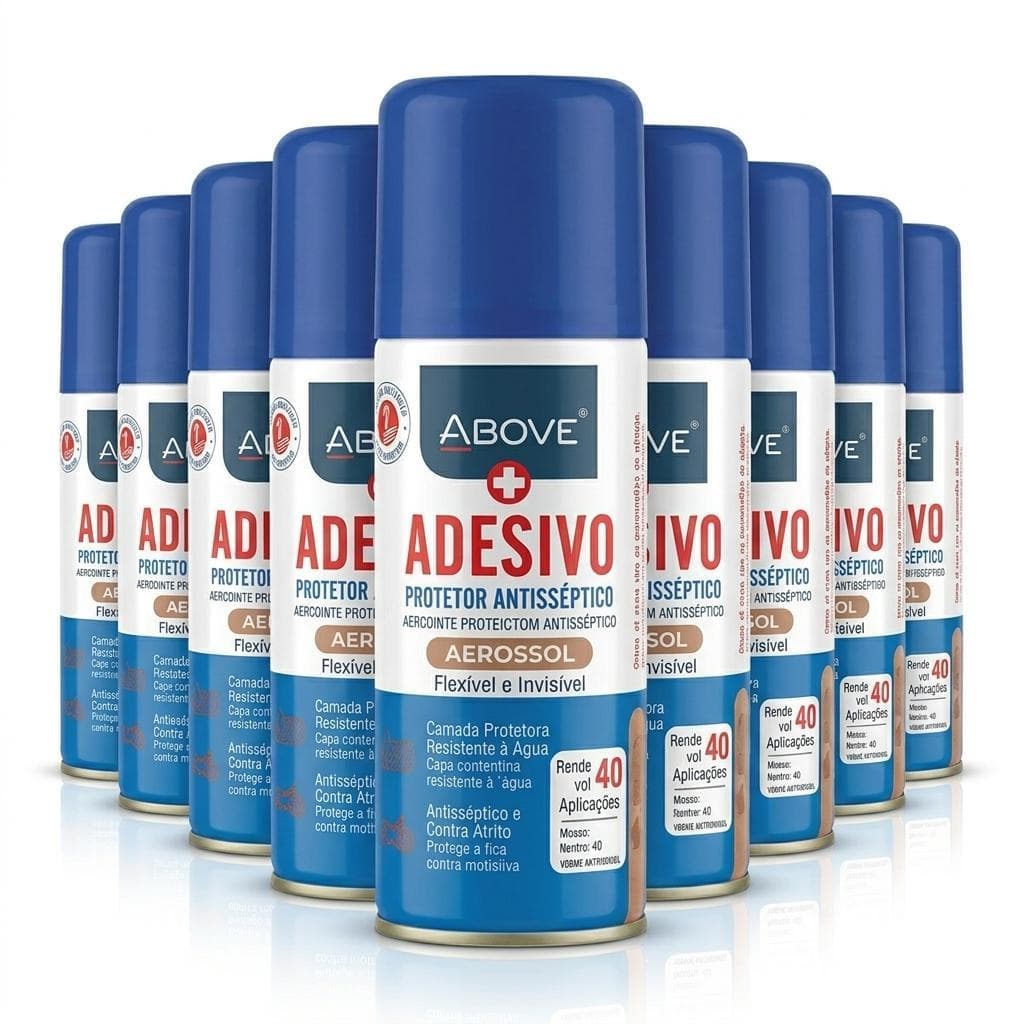 Kit 12 Adesivo Antisséptico Above 50ml Proteção e Higiene da Pele