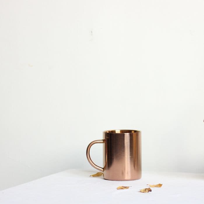 Caneca de aço inoxidável dourada simples estilo nórdico, copo de água em ouro rosa, copo de escova de dentes