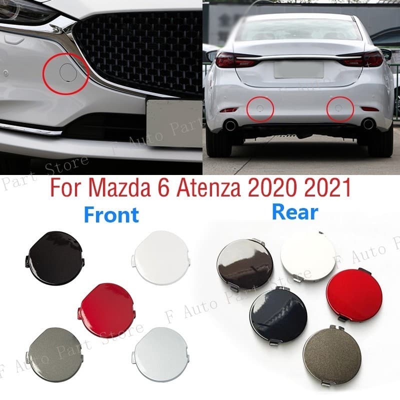 Para Mazda 6 Atenza 2020 2021 Amortecedor Dianteiro Traseiro Do Carro Gancho De Reboque Capa Transportando Olho Tampa