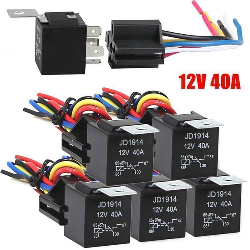 Relé Automotivo À Prova D'água AOR 12V 5Pin 40A De Carro Com Soet Quente