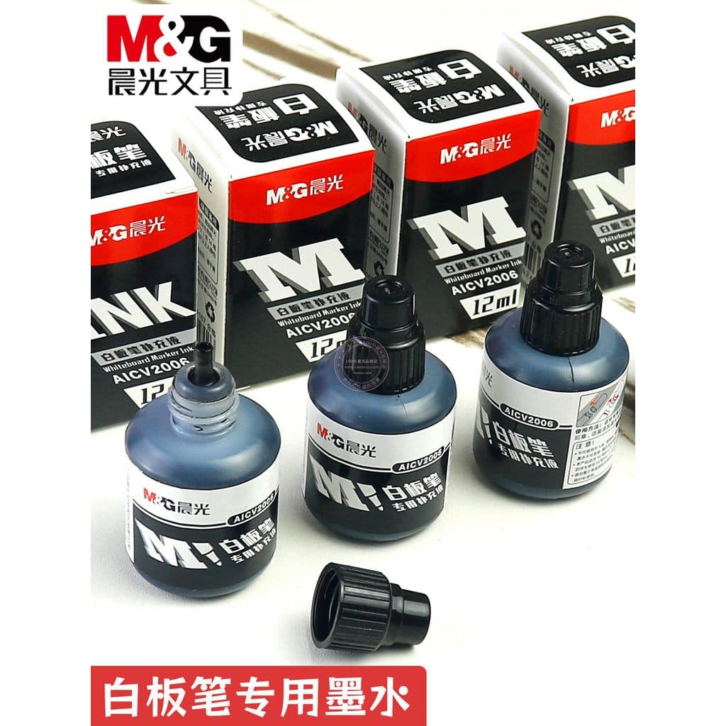 Chenguang caneta para quadro branco tinta 12ML tinta de escritório apagável quadro branco caneta especial recarga à base