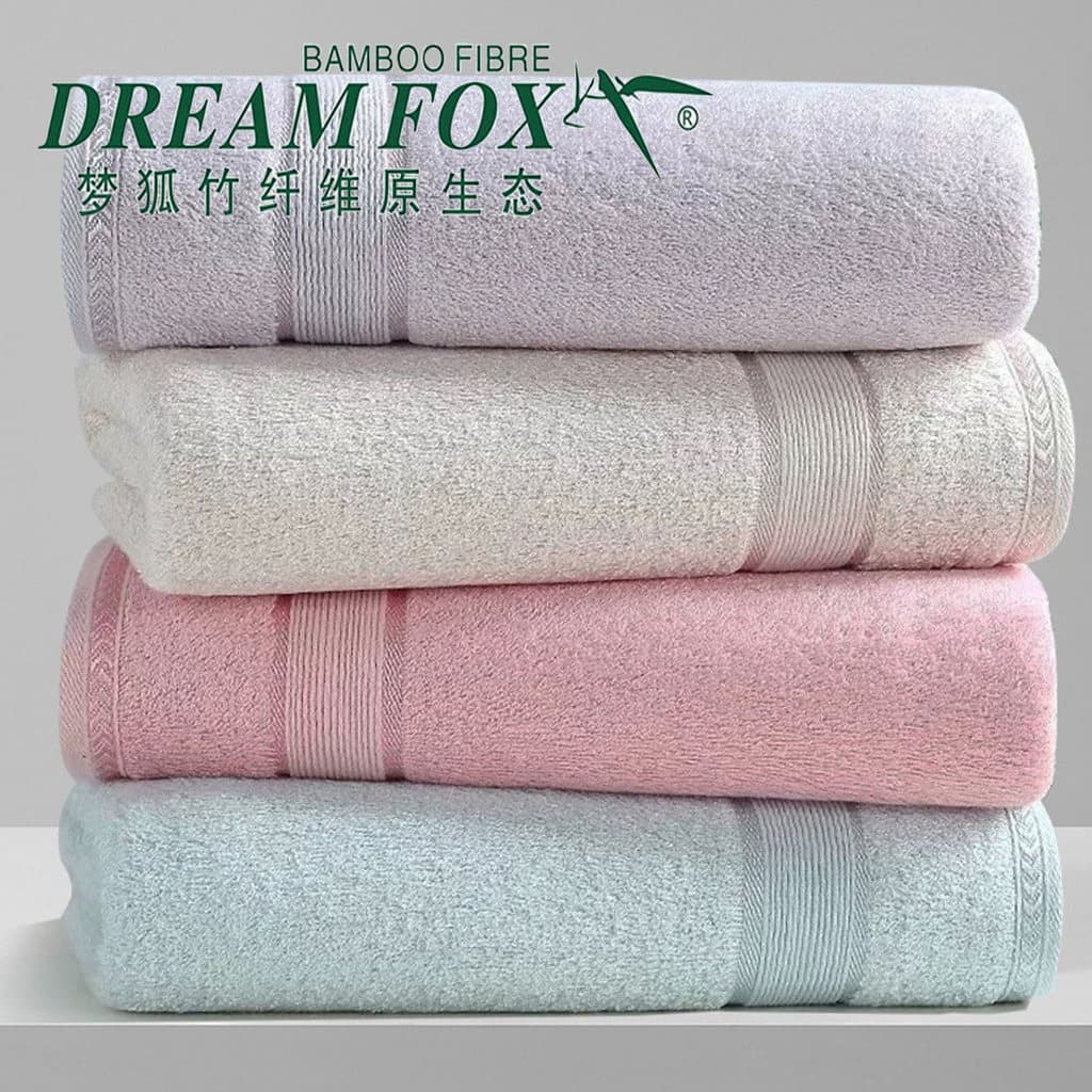 Toalha de algodão de bambu de fibra de bambu Dream Fox, toalha de limpeza de beleza para adultos