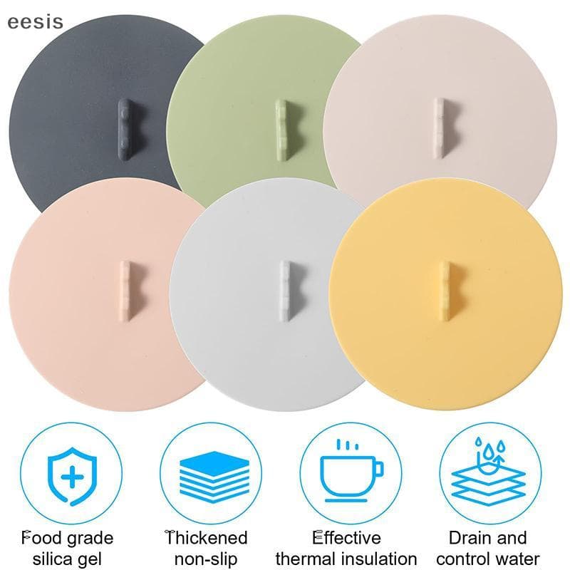 eesis Capa De Copo De Silicone Criativa , Tampa De Sucção Anti-Transbordamento Para Caneca De Vidro Cerâmico , Tigela ,