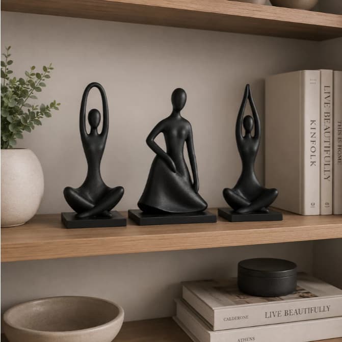 Esculturas Abstratas Modernas - Harmony Pose Trio - Decoração Minimalista Casa Sala Escritorio