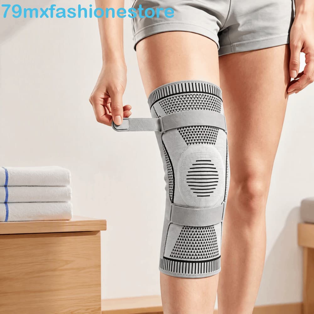 Joelheiras Esportivas MXFASHIONESB , Joelheira De Nylon Respirável De Segurança , Alça Elástica De Silicone Para Patela