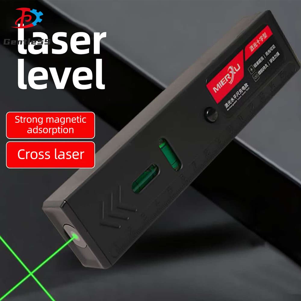 DC5V Multifuncional De Alta Potência Magnética Cross-Line Nível Laser Instrumento De Medição Eletrônico Interno E Extern