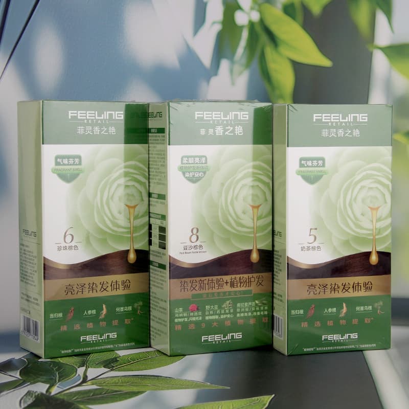 Arquivamento creme de tintura de cabelo perfumado planta essência tintura de cabelo capa creme de tintura de cabelo bran
