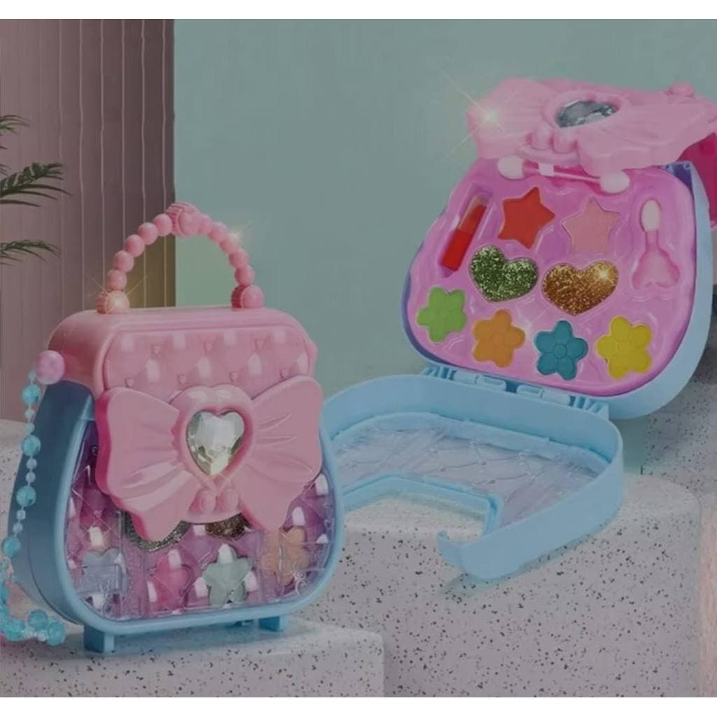 Maleta de Maquiagem Infantil Paleta De Cores De Brinquedos De Maquiagem Feminina Para Aniversários De Natal Reais