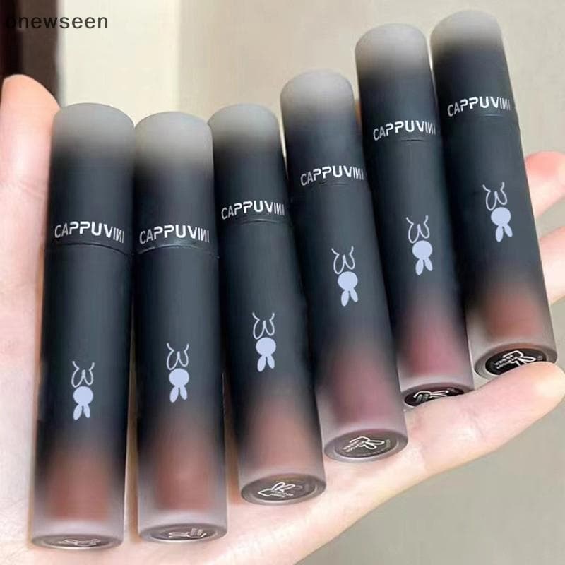 Retro Vermelho Marrom Tom Lipsti Mousse Fosco Lábio Lama Veludo Esmalte Não-Sti Copo Lipgloss Maquiagem Matiz Beleza Cos