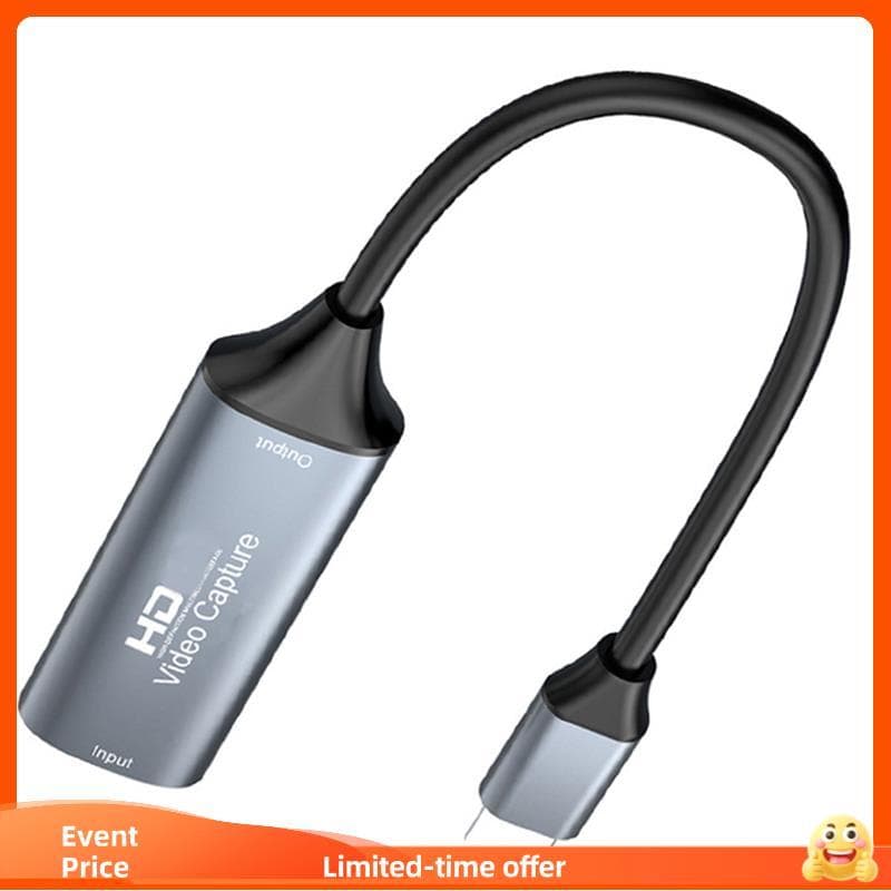 Dispositivo De Gravação De Vídeo Tipo C USB 2.0 4K-Placa De Captura Compatível Para Jogos Transmissão Ao Vivo 4K/30Hz