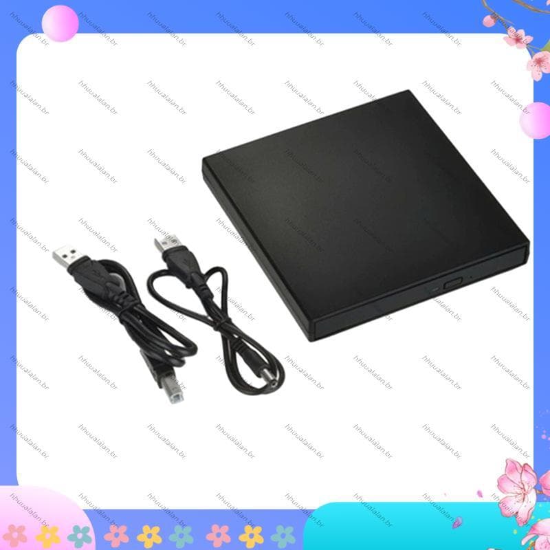 [Alta Qualidade H] Leitor De CD DVD Externo USB Unidade/2.0 Disco Externa-ROM Burner Player Para Laptop Desktop
