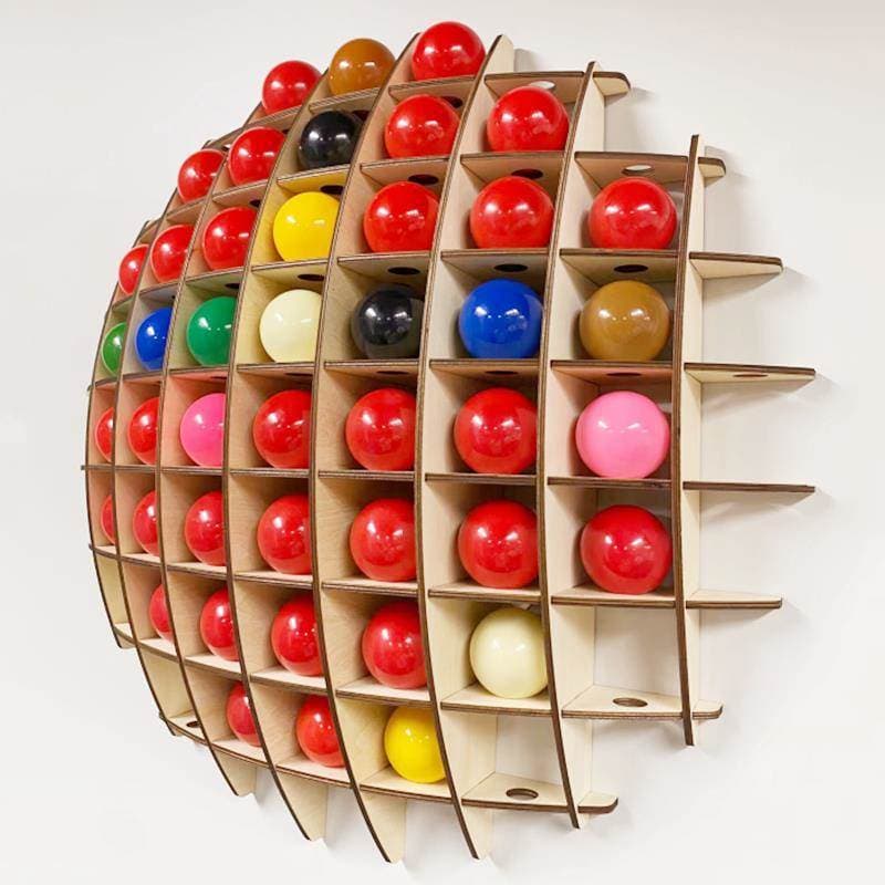 Snooker expositor de parede esférico suporte coleção expositor gabinete modelagem suporte bilhar clube
