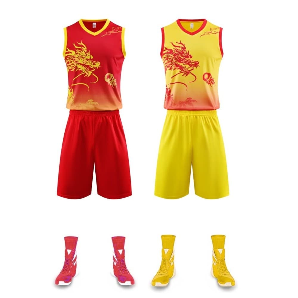 Su longo barco uniforme ordem treinamento esportivo dragão barco equipe traje competição de basquete terno vermelho drag