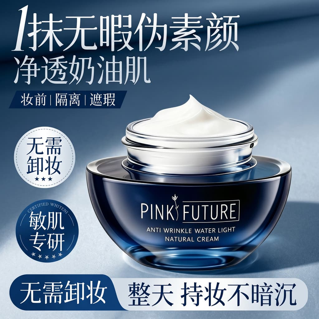 Peptídeo Bosein Firmador Anti-Rugas Creme Sem Rosto Corretivo Iluminador Hidratante Preguiçoso Nu Maquiagem Cor Natural