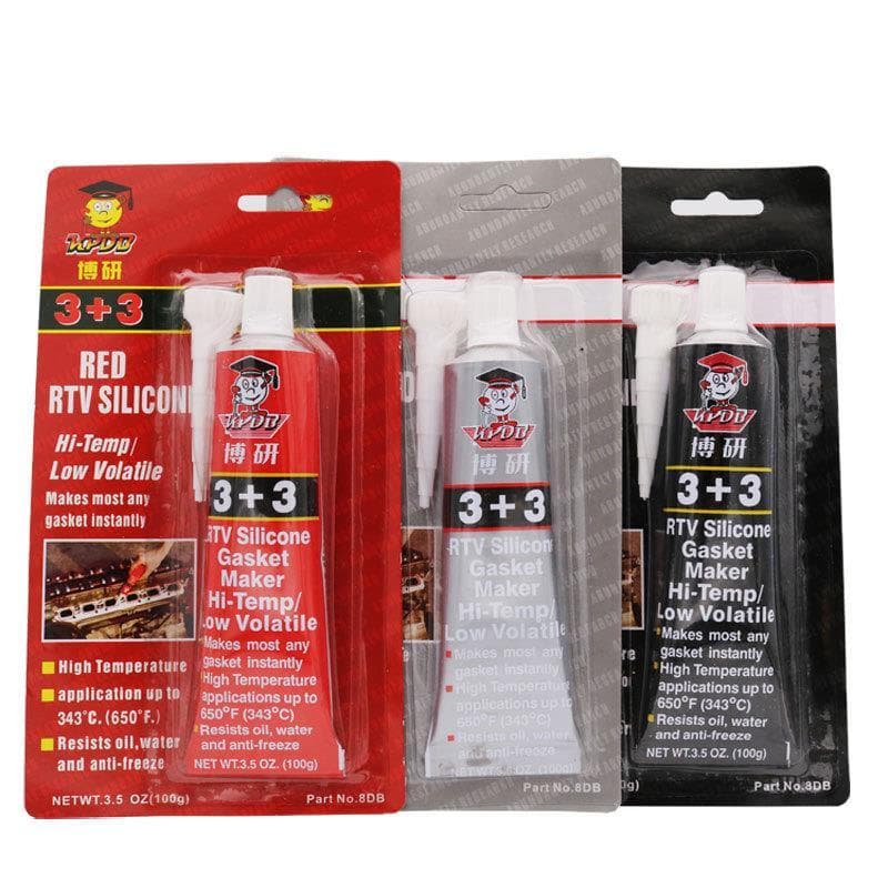 Boyan 3 + 3 selante de motor sem junta resistente a altas temperaturas RTV resistente a óleo à prova d'água cola vermelh