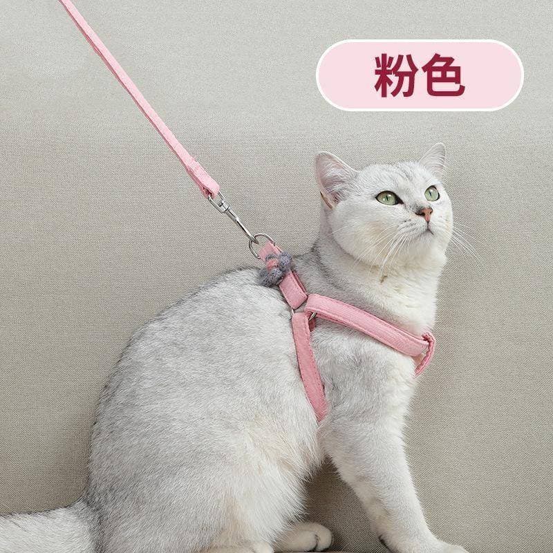 Gato Outing trela Anti-quebra gato corda gato andando corda bonito pequena flor colete estilo cão andando corda coleira