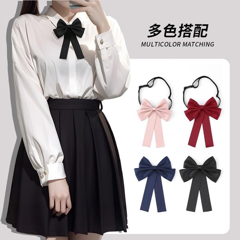 JK uniforme de cor sólida gravata borboleta feminina estilo Preppy uniforme escolar camisa uniforme de marinheiro unifor