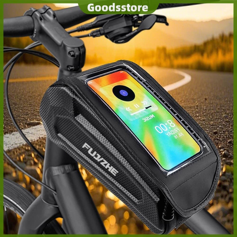 Bolsa De Telefone Com Tela Sensível Ao Toque Ciclismo Rígida Para Bicicletas De Estrada E Mountain Bikes [Goodsstore.br]