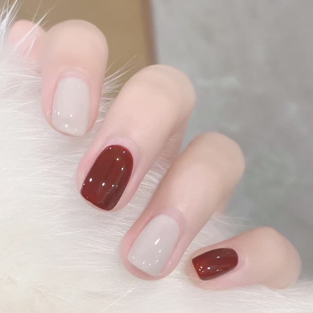 Influenciador Preto Branco Cerejas Nude Rosa Fino Flash Tearable Unha Polonês À Base de Água Sem Assar Não Tóxico Inodor