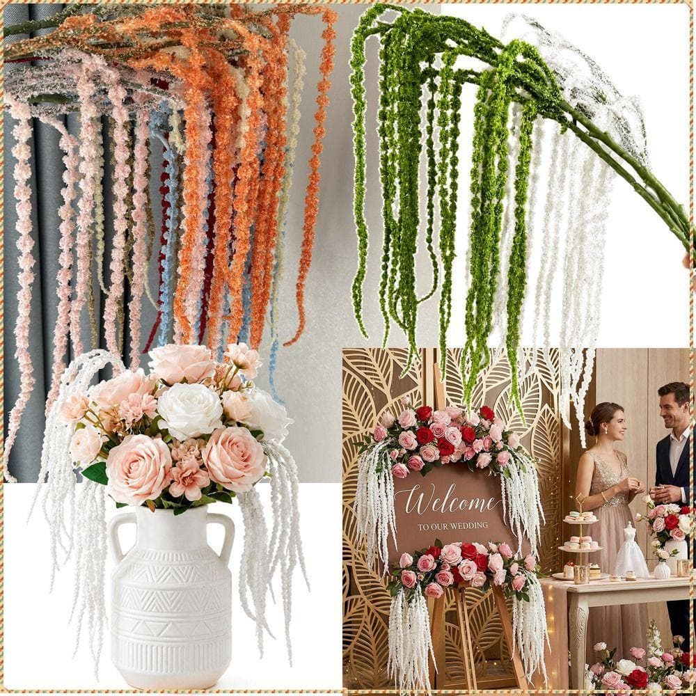 Flor De Pontas Longas Artificiais  , Suspensão De Parede Multicolorida Simulada Amaranthus Caudato