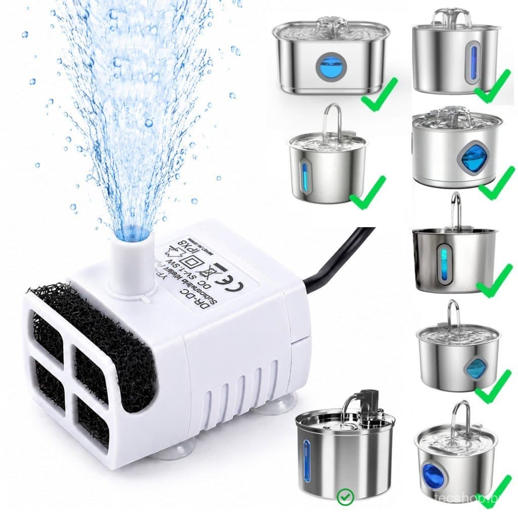 Newpet Bomba Motor Bebedouro Fonte de Água Sem Ruído Pet Gatos para bebedouro NP895/NP892 -Bivolt