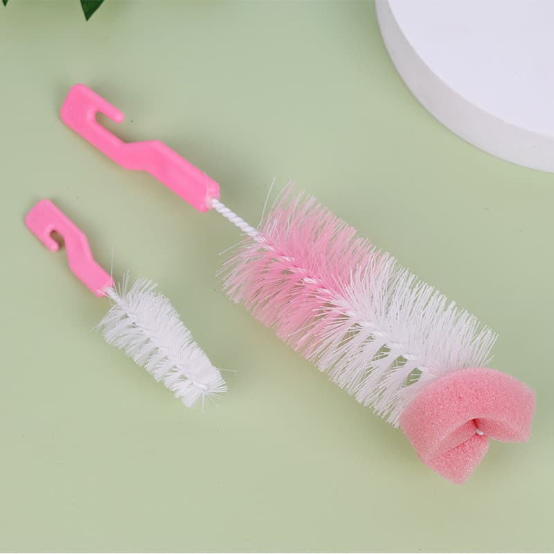 Escova de esponja para mamadeira Escova para chupeta de bebê Escova para limpeza de copo de água