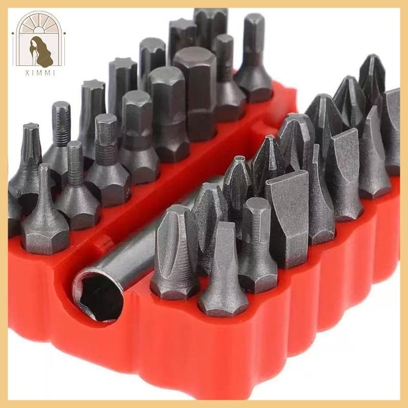 * XIMM * Conjunto Rack Armazenamento Bits Gaveta 1 4 Polegadas 32 Slots 4 Ferramentas PVC Para Uso Di