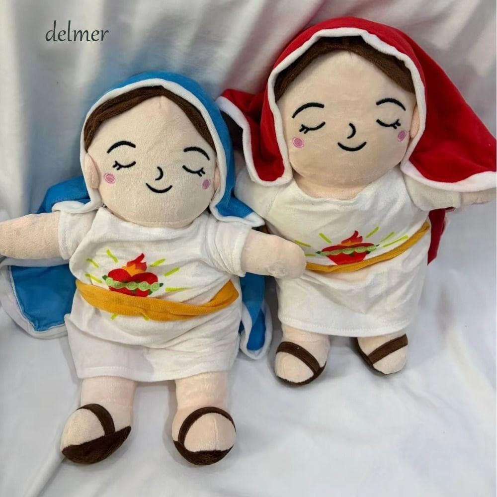 DELMER Maria Brinquedo De Pelúcia , Travesseiro Macio Home Deocr Boneca De Respiração Calmante , Reconfortante