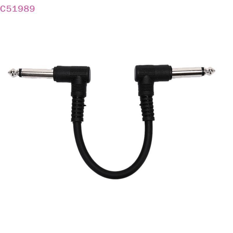 [kaan] Cabo De Remendo De Instrumento De Pedal De Efeito De Guitarra Universal Plugue De Ângulo Reto 15/20 CM BR