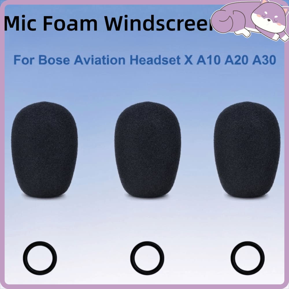 1 Pçs Capa De Pára-Brisas De Microfone , Muff De Substituição De Espuma , Para Fone De Ouvido De Aviação Bose X A10 A20
