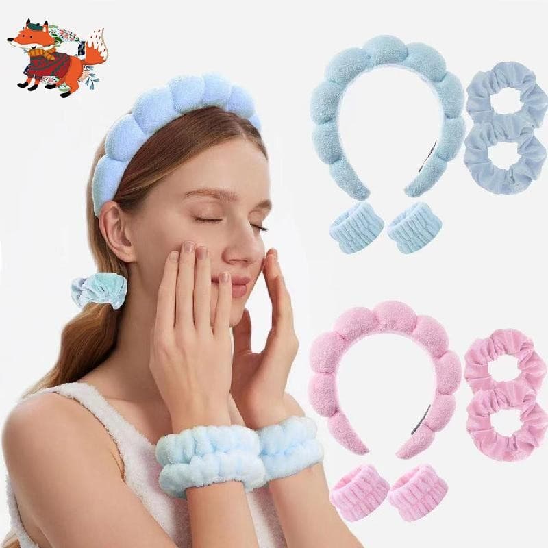 Conjunto de seis elásticos para o cabelo, incluindo laços, design antiderrapante e presilhas, modelo: F 2HAQ.